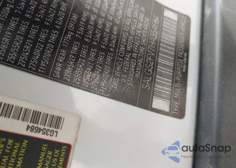 2017 Land Rover Range Rover 3.0L V6 Supercharged Hse из США, поврежденный, VIN SALGS2FV7HA354684